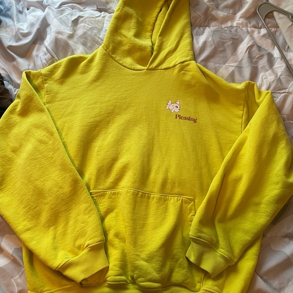 Harry Styles Pleasing Limited Edition Coachella Hoodie Yellow Size Medium - Picture 2 of 4